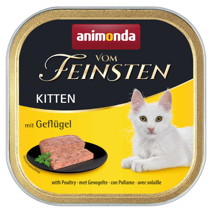 animonda Katzen-Nassfutter Vom Feinsten Kitten mit Geflügel